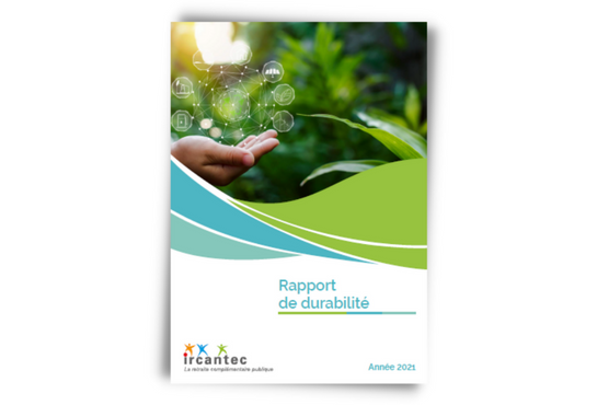 Couverture du rapport de durabilité 2021