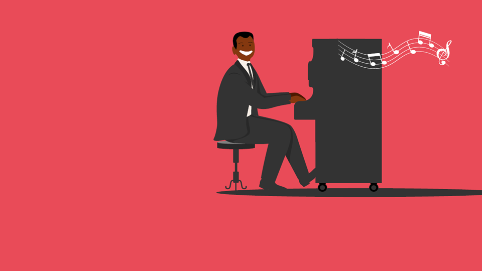 Illustration d'un pianiste