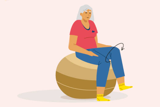 Illustration d'étirement des jambes