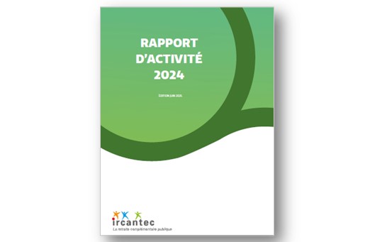 Couverture du rapport d'activité 2024 de l'Ircantec