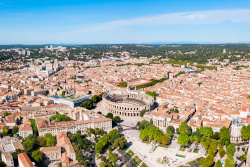 Vue de Nîmes