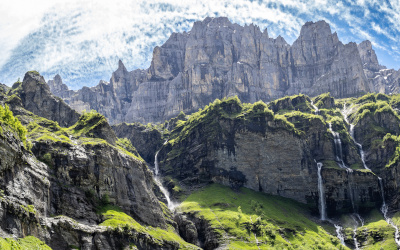 Vue de Sixt-Fer-à-Cheval (Haute-Savoie)