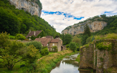 Vue de Baume-les-Messieurs (Jura)