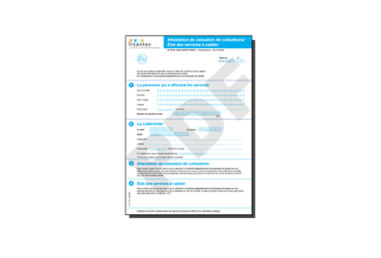 Attestation de Cessation de Cotisations