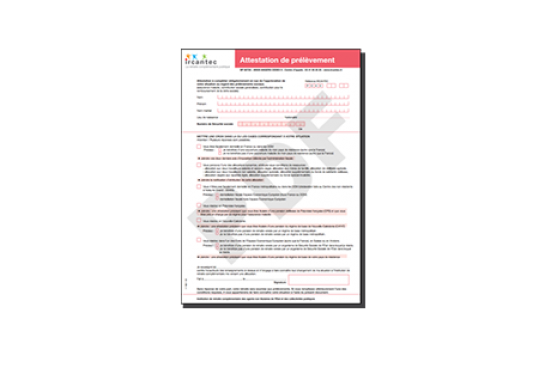 Attestation de prélèvement pour les résidents à l'étranger